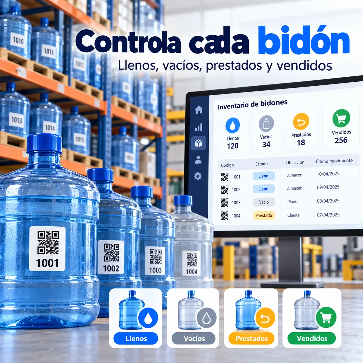 Control total de tus bidones